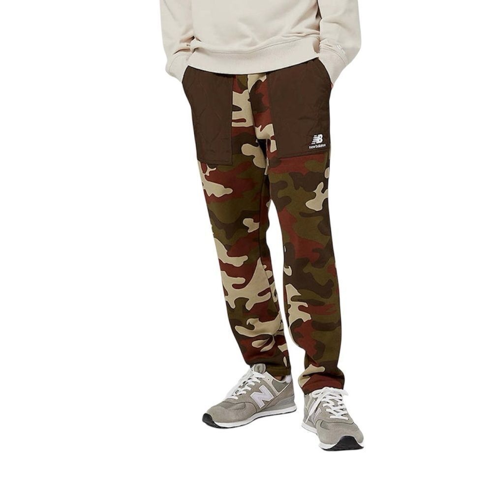 New Balance Brown and Green Camouflage Joggers EUC